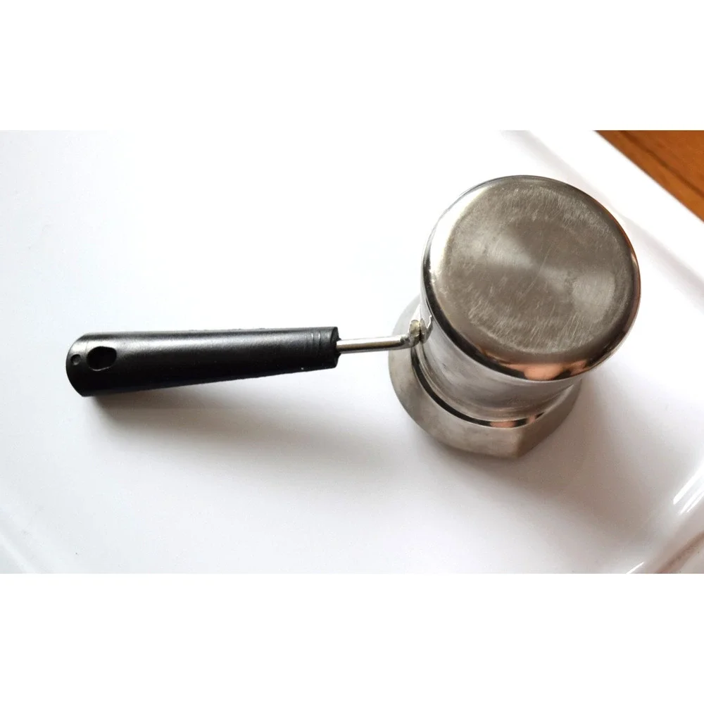 Kurukahveci Mehmet Efendi Turkish Small Coffee Pot Stainless Steel 6 oz